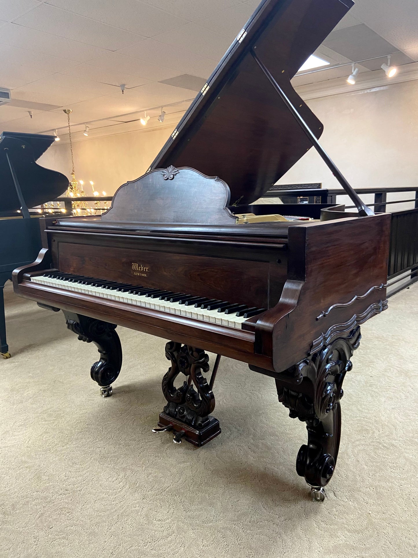 Image 2 of 1882 Weber Grand Rosewood 6'3"