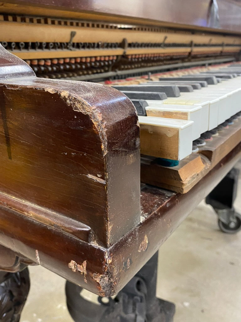SOLD 1905 Christman 5' Mahogany Wood Finish Grand Piano