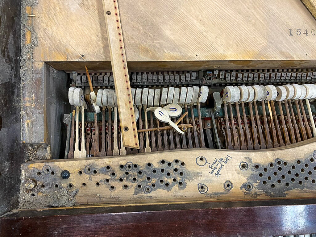 SOLD 1905 Christman 5' Mahogany Wood Finish Grand Piano