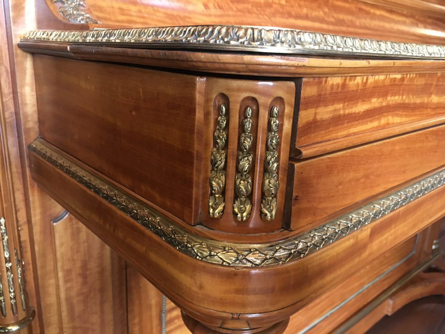 Image 4 of Erard Upright Piano with Brass Trim from Noisiel, France to Orem, UT, to Tokyo, Japan