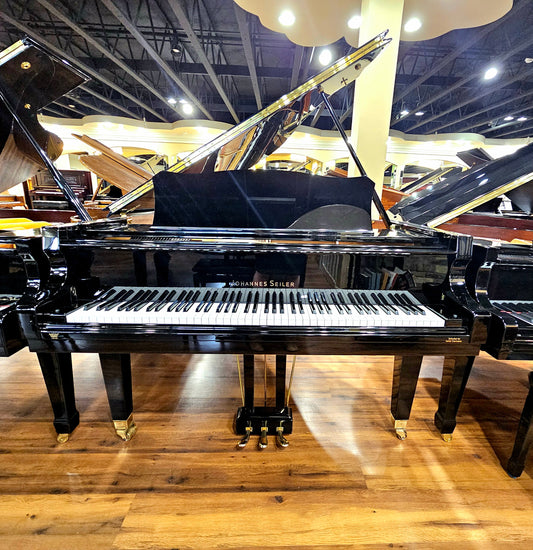 2014 Johannes Seiler Germany 5'7" Polished Black Grand Piano