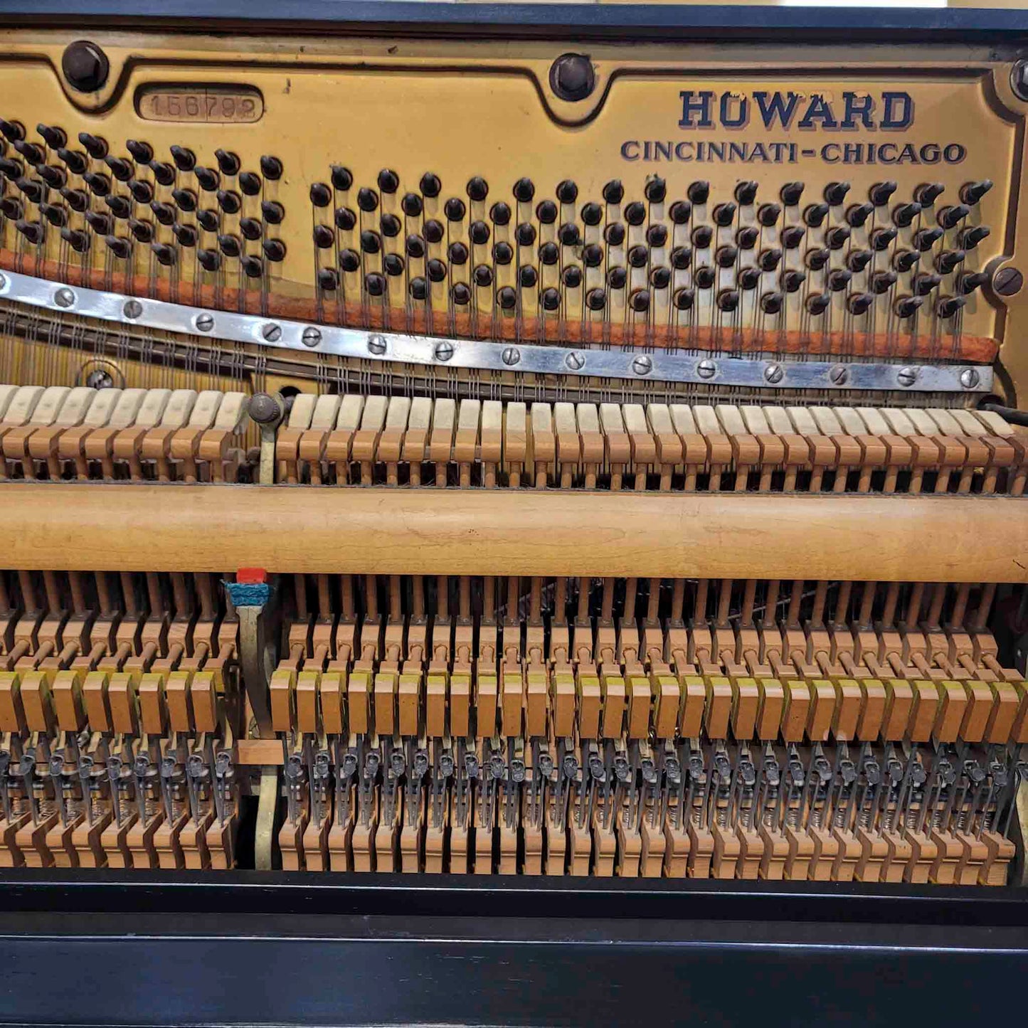 CURRENT SHOP WORK 1902 Schaeffer 55" Wood Finish Commissioned Upright Piano