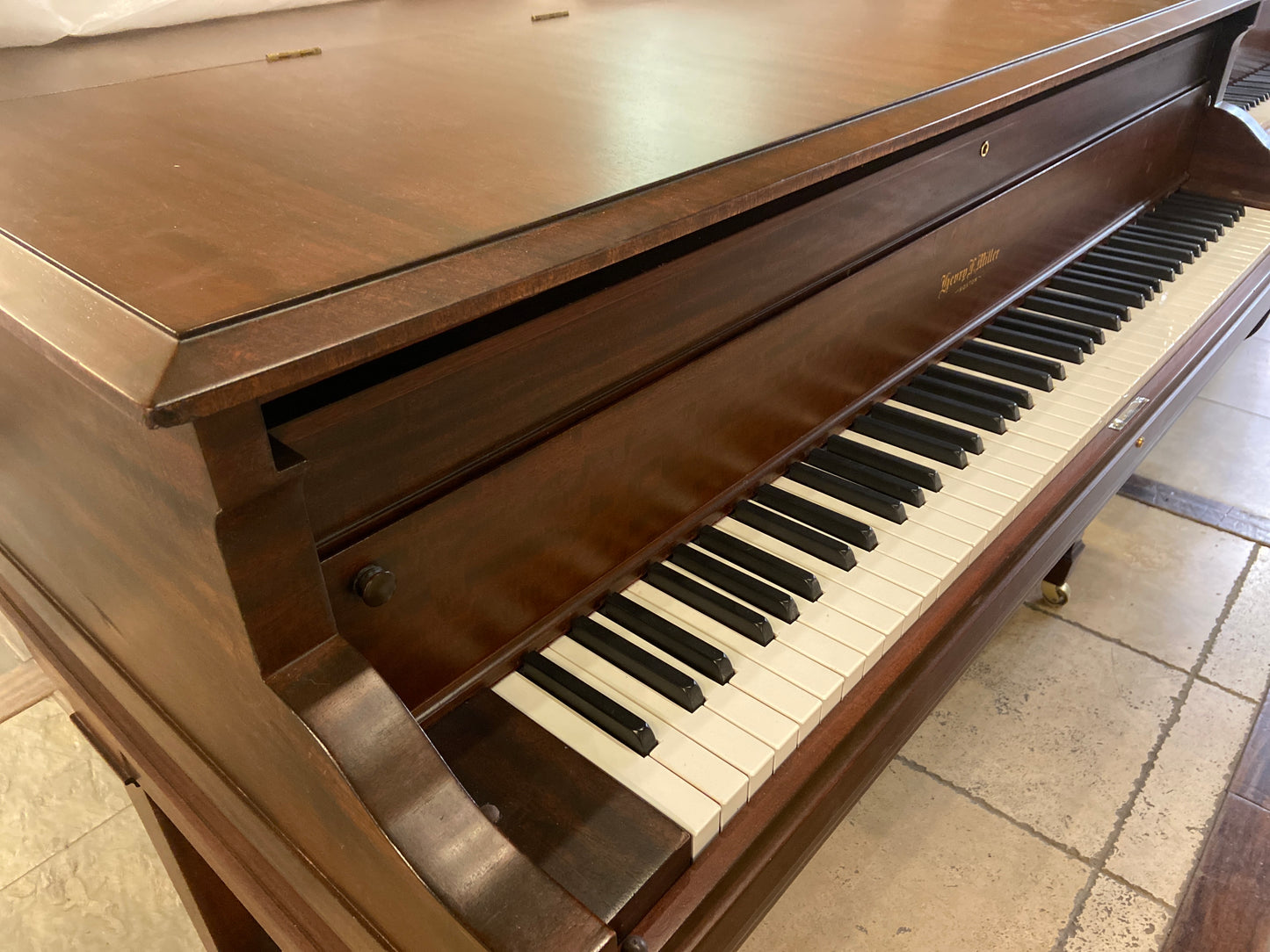 SOLD 1925 Henry F Miller Wood Finish Commissioned Grand Player Piano - With Self Playing QRS System