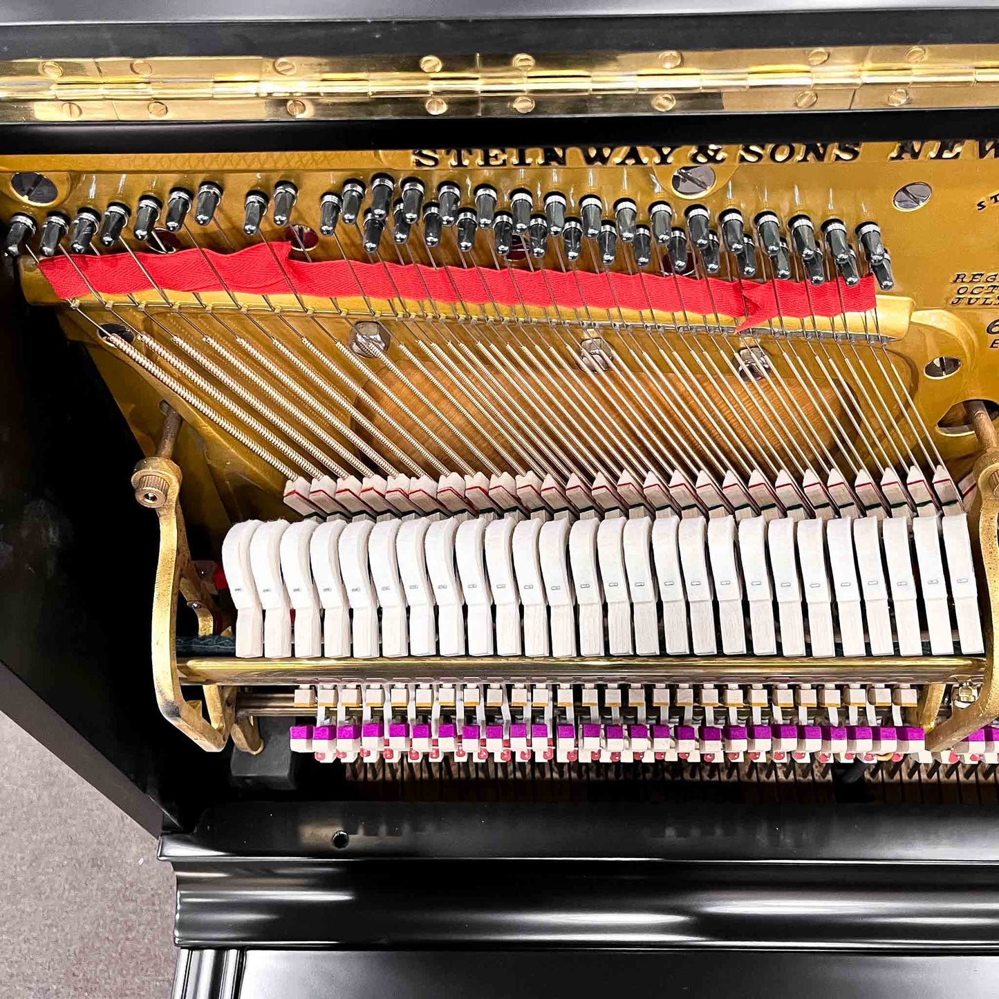 SOLD - 1887 Steinway 52" Black Commissioned Upright Piano
