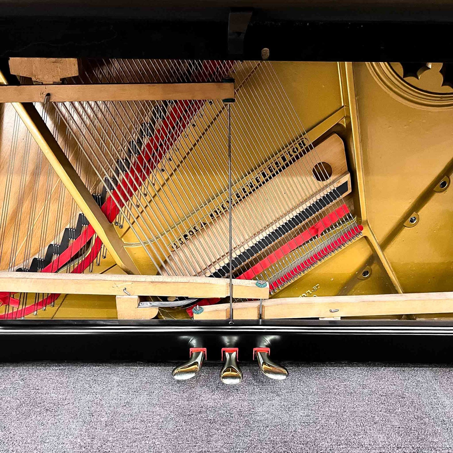 SOLD - 1887 Steinway 52" Black Commissioned Upright Piano