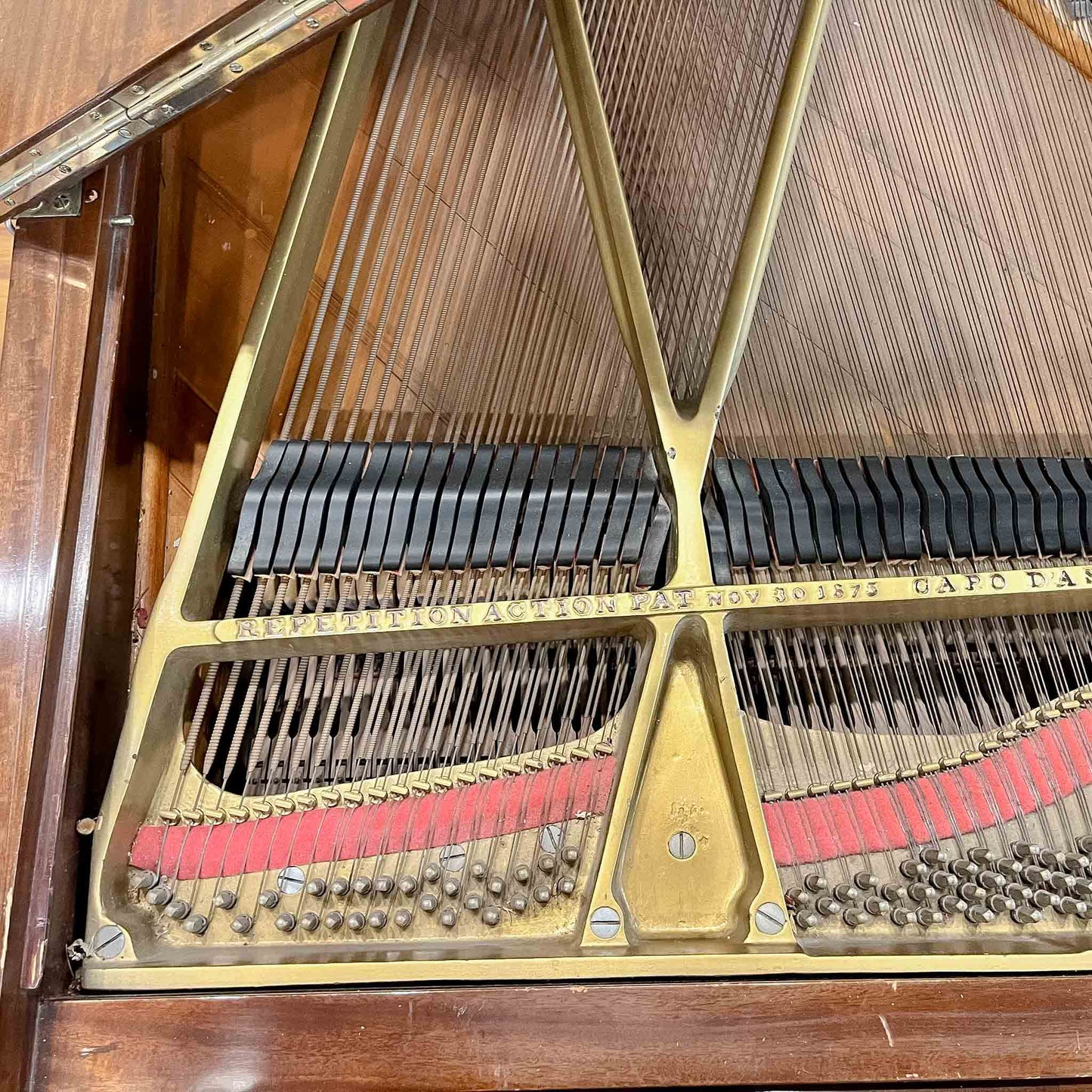 CURRENT SHOP WORK - 1900 Steinway 6' Art Case Wood Finish Grand Piano