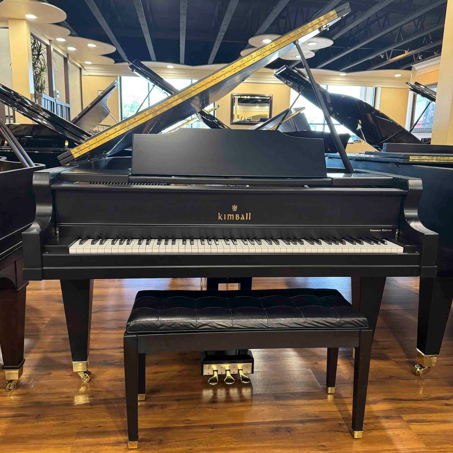 1990 Kimball 6'6" Black Satin Grand Piano