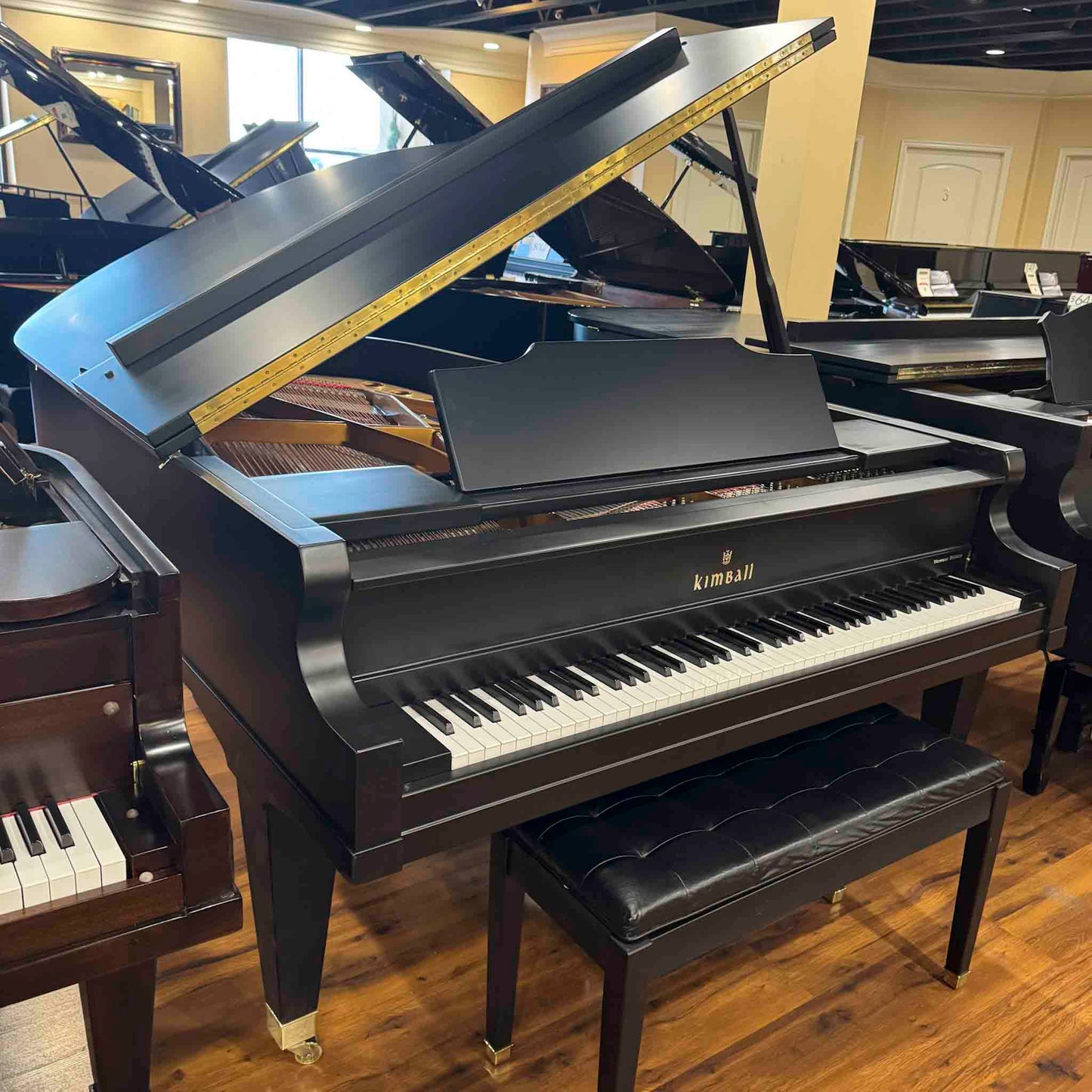 1990 Kimball 6'6" Black Satin Grand Piano