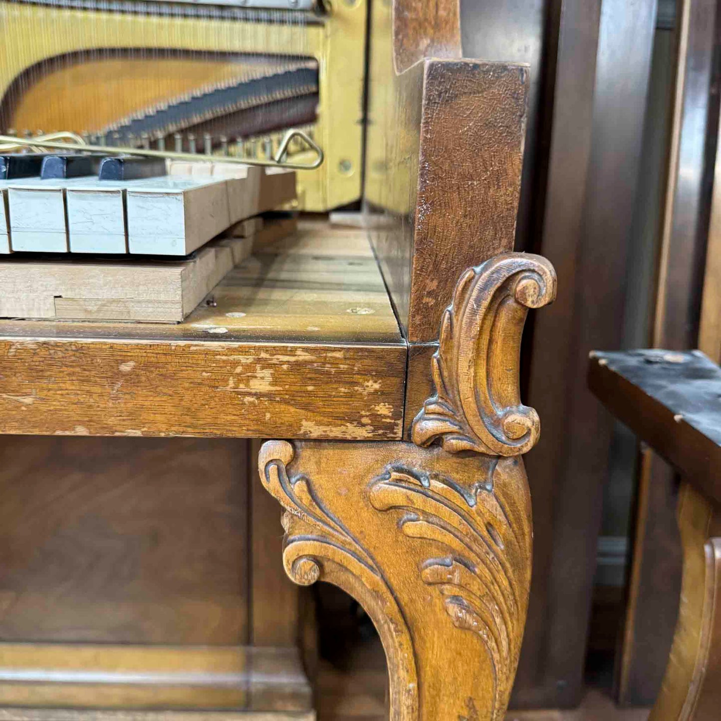 SOLD 1936 Gulbransen 41" Commissioned Wood Finish Console Piano