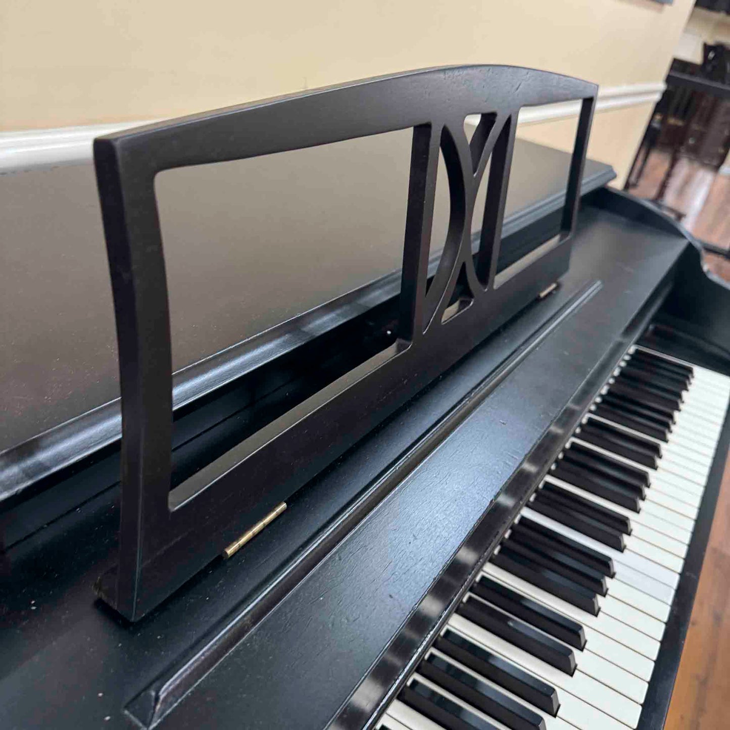 SOLD 1956 Kohler & Campbell 37" Black Satin Spinet Piano