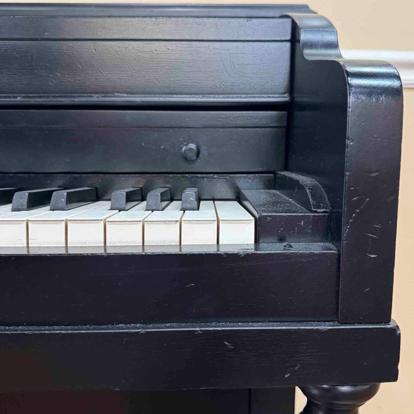 SOLD 1956 Kohler & Campbell 37" Black Satin Spinet Piano