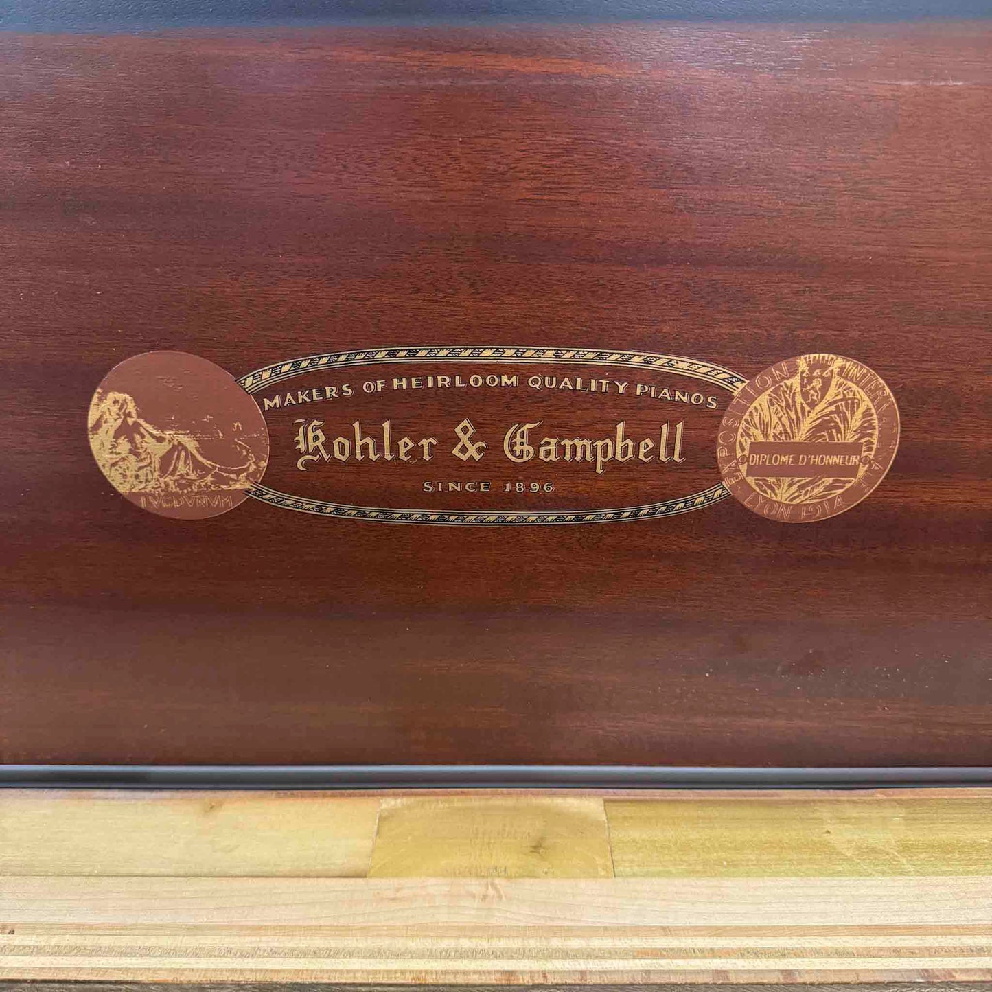 SOLD 1956 Kohler & Campbell 37" Black Satin Spinet Piano