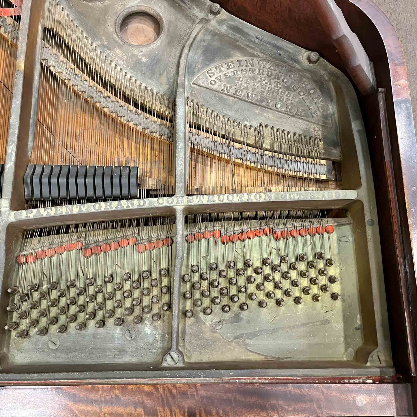 CURRENT SHOP WORK - 1905 Steinway O 5'10" Wood Finish Grand Piano