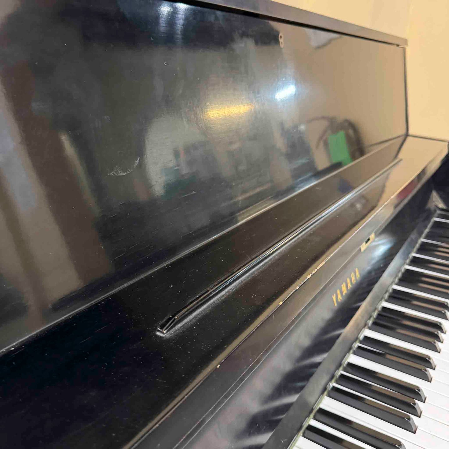 CURRENT SHOP WORK - 1968 Yamaha P2 44" Satin Black Commissioned Console Piano