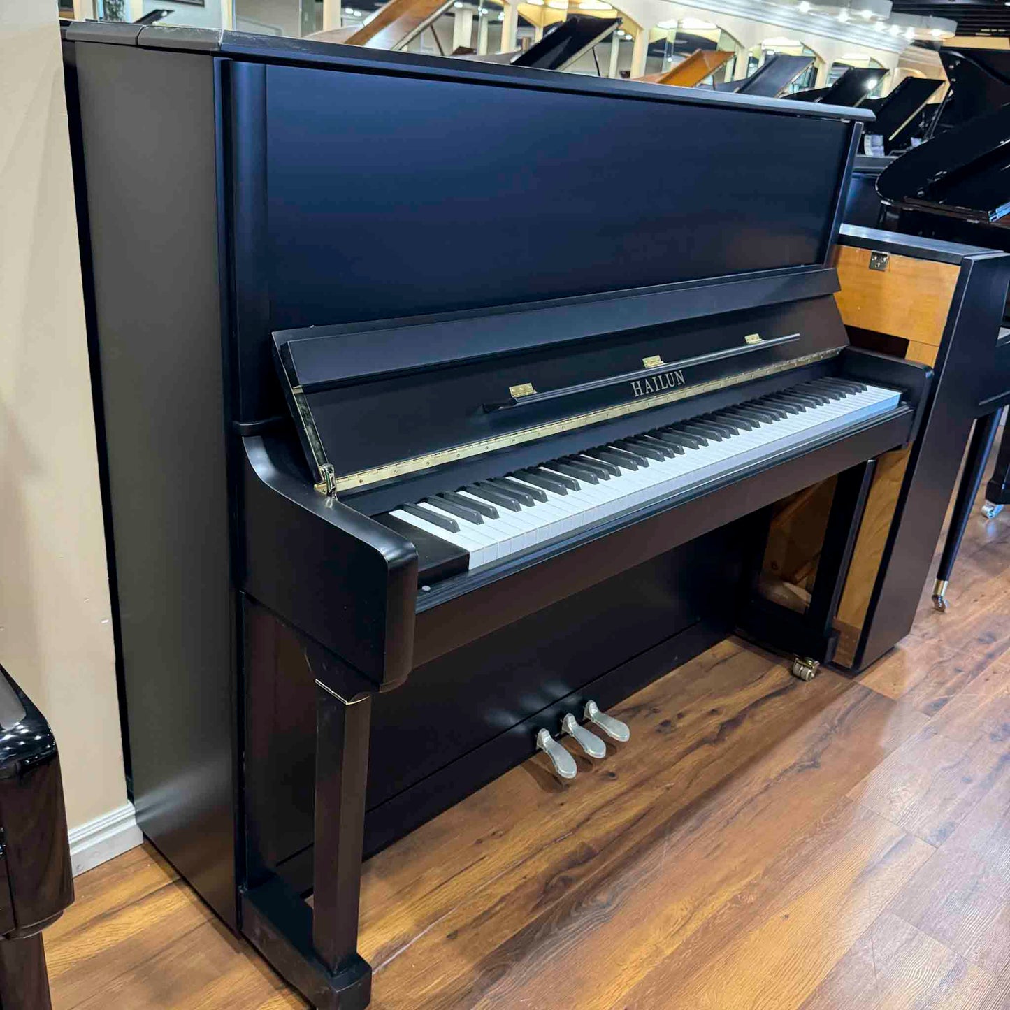 SOLD Hailun 5P 50" Black Satin Upright Piano
