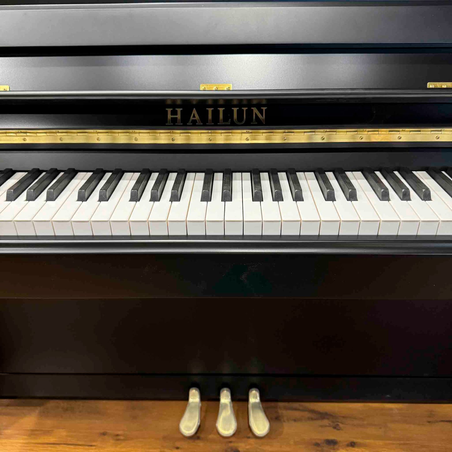 SOLD Hailun 5P 50" Black Satin Upright Piano