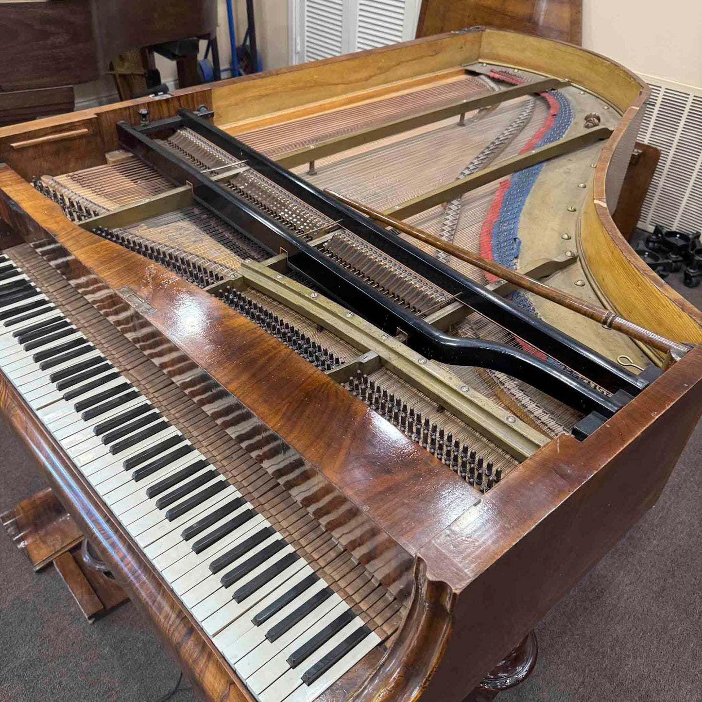 CURRENT SHOP WORK - 1884 Petrof 6'5" Wood Finish Commissioned Grand Piano