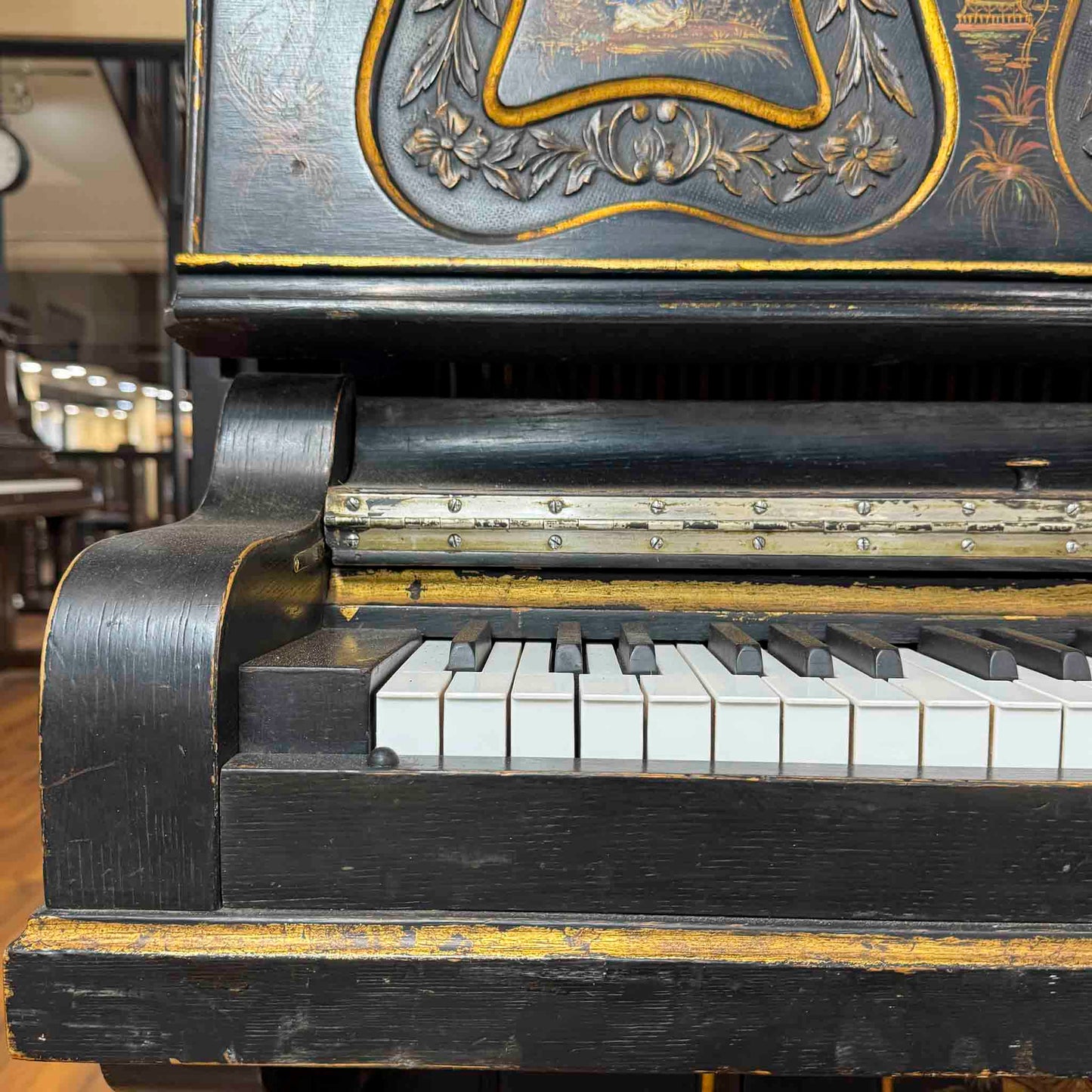 CURRENT SHOP WORK - 1911 Ludwig & Co. Wood Finish Art Case Commissioned Upright Piano