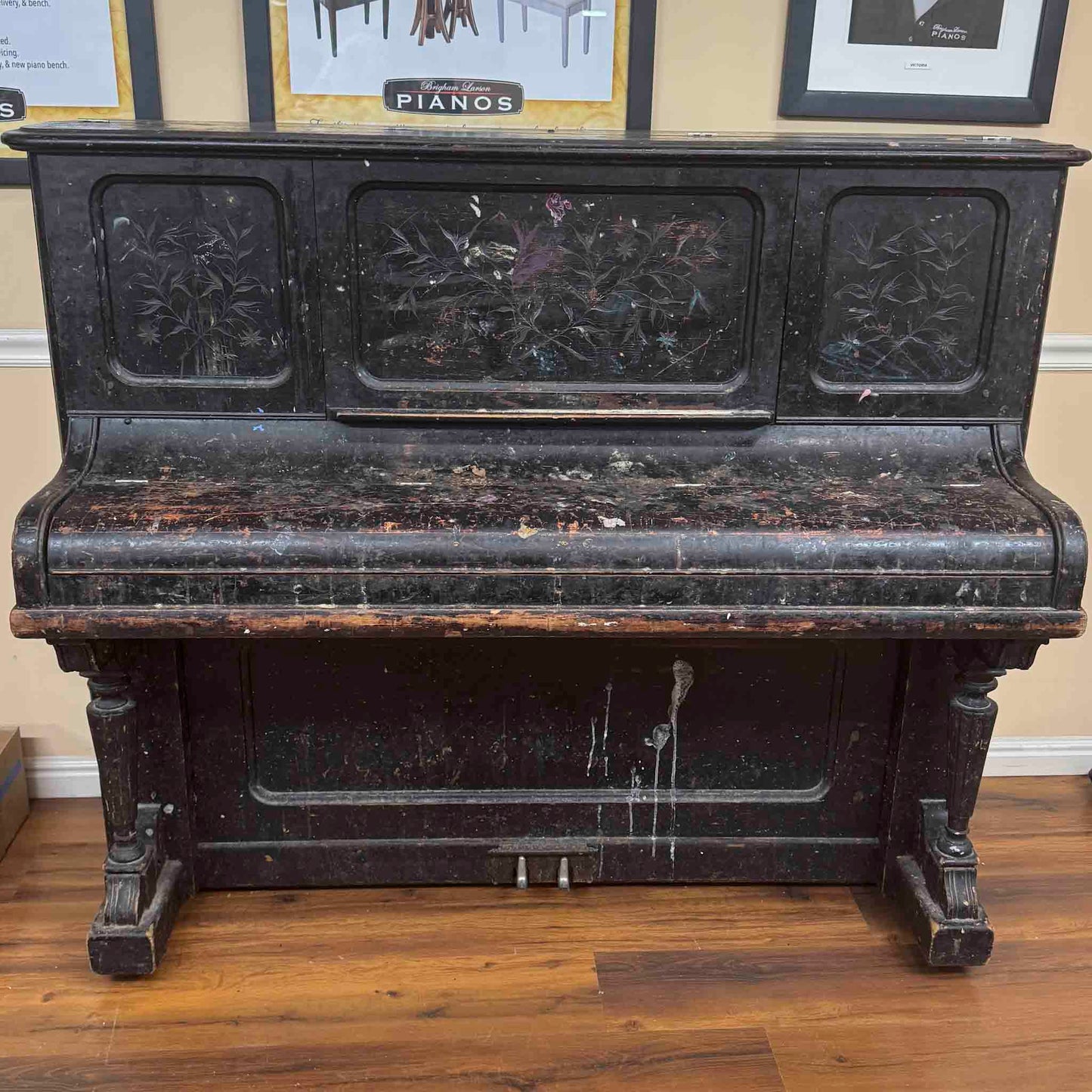 CURRENT SHOP WORK - 1892 Kimball Wood Finish 51" Commissioned Upright Piano
