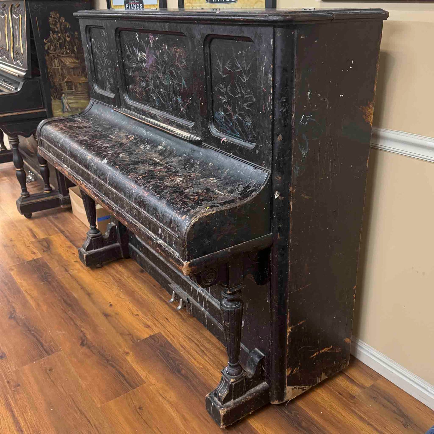 CURRENT SHOP WORK - 1892 Kimball Wood Finish 51" Commissioned Upright Piano