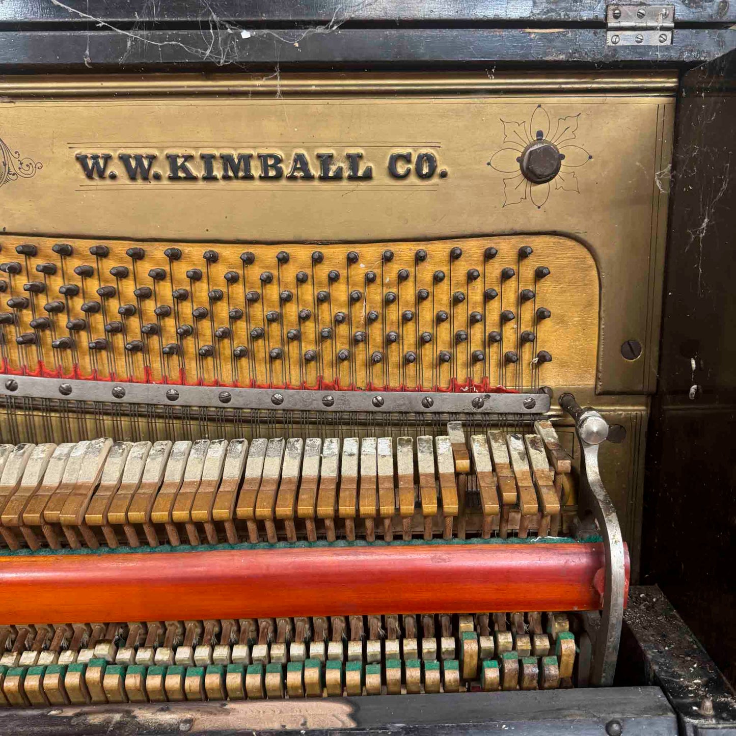 CURRENT SHOP WORK - 1892 Kimball Wood Finish 51" Commissioned Upright Piano