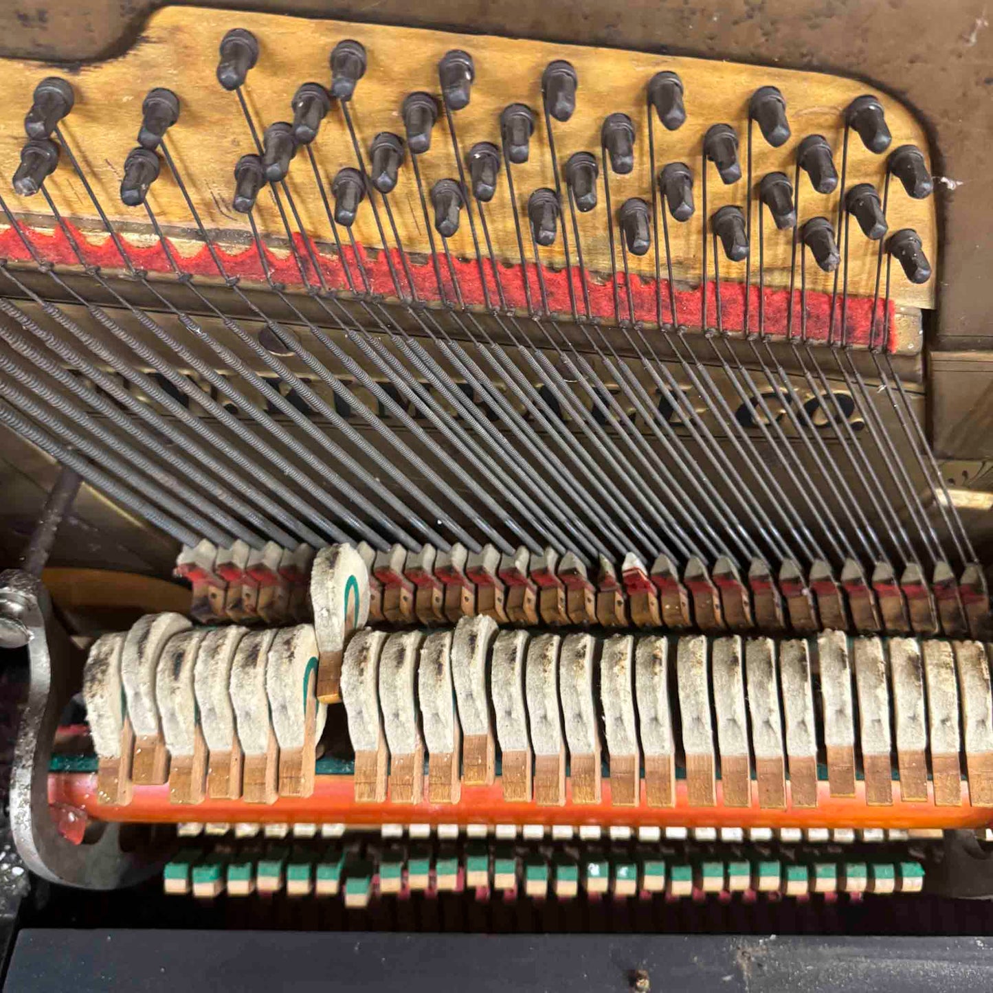 CURRENT SHOP WORK - 1892 Kimball Wood Finish 51" Commissioned Upright Piano