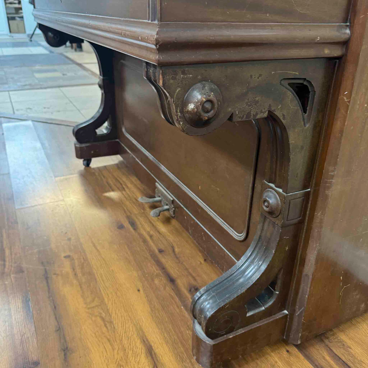 CURRENT SHOP WORK 1891 Weber Wood Finish 50" Commissioned Upright Piano