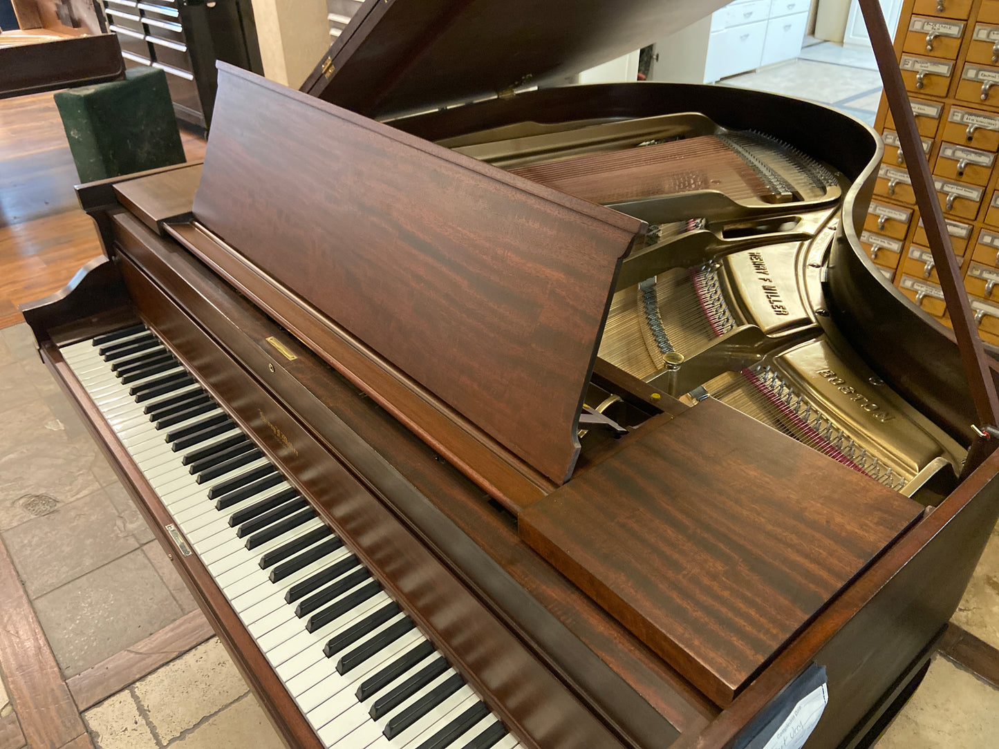 SOLD 1925 Henry F Miller Wood Finish Commissioned Grand Player Piano - With Self Playing QRS System