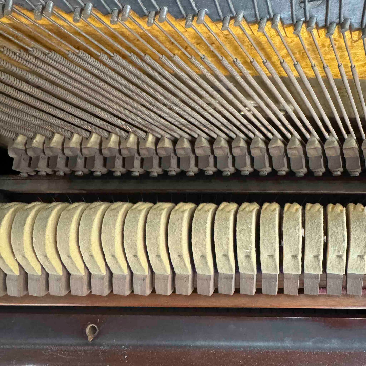 CURRENT SHOP WORK 1891 Weber Wood Finish 50" Commissioned Upright Piano