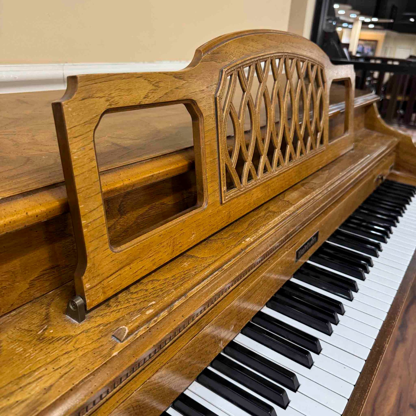 SOLD 1988 Baldwin Wood Finish Commissioned Spinet Piano