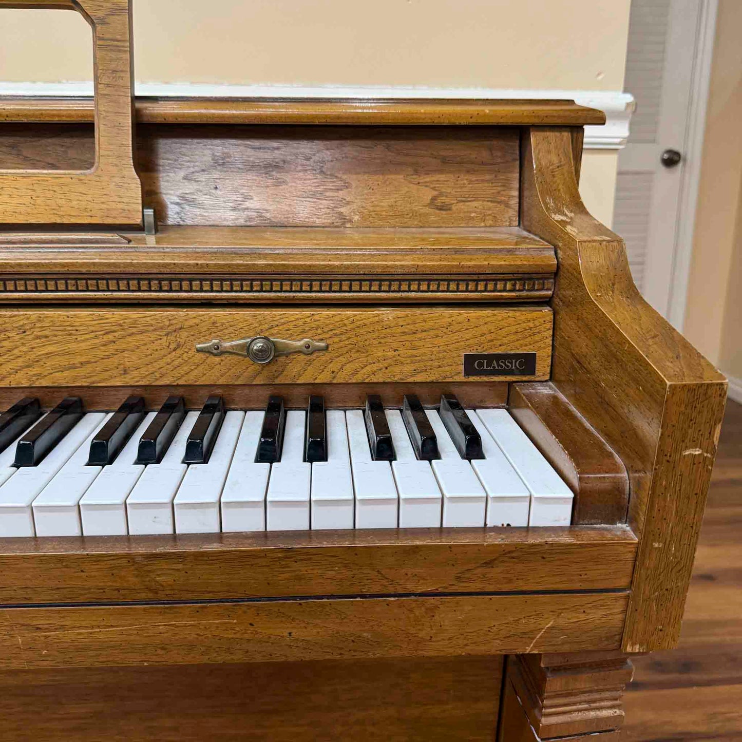 SOLD 1988 Baldwin Wood Finish Commissioned Spinet Piano