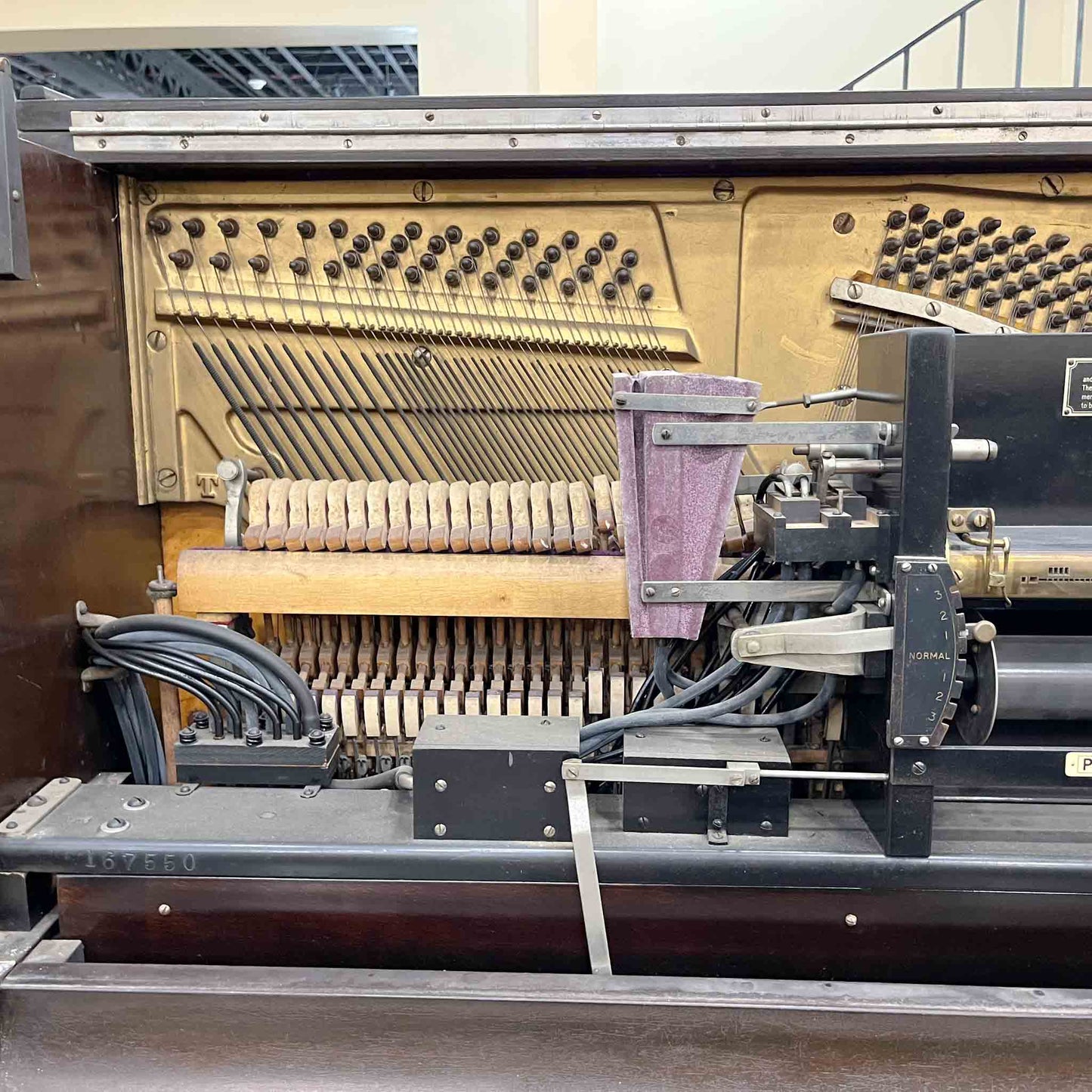 CURRENT SHOP WORK - 1931 Aeolian DuoArt Steck 55" Wood Finish Commissioned Upright Piano