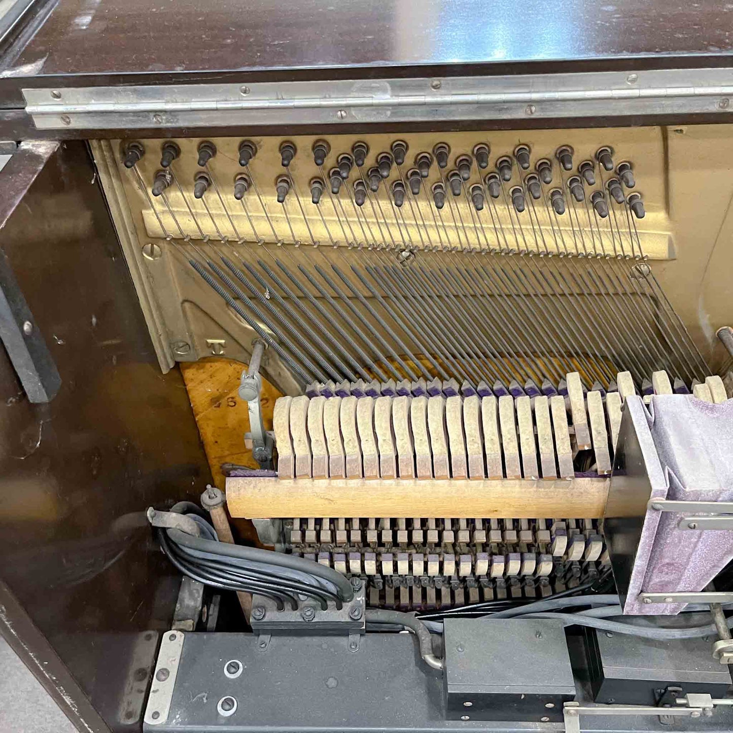 CURRENT SHOP WORK - 1931 Aeolian DuoArt Steck 55" Wood Finish Commissioned Upright Piano
