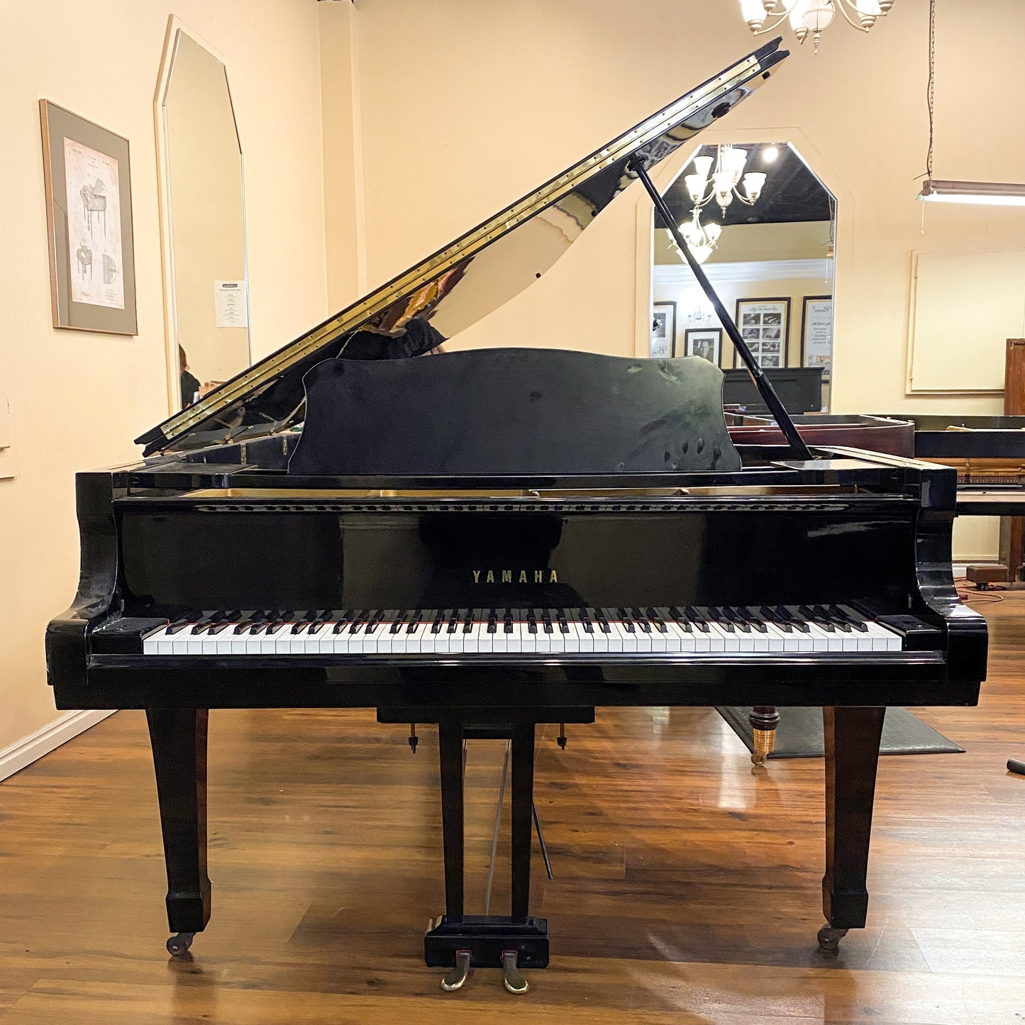 SOLD 1968 Yamaha C7 7'6" Custom Blue Finish Commissioned Grand Piano