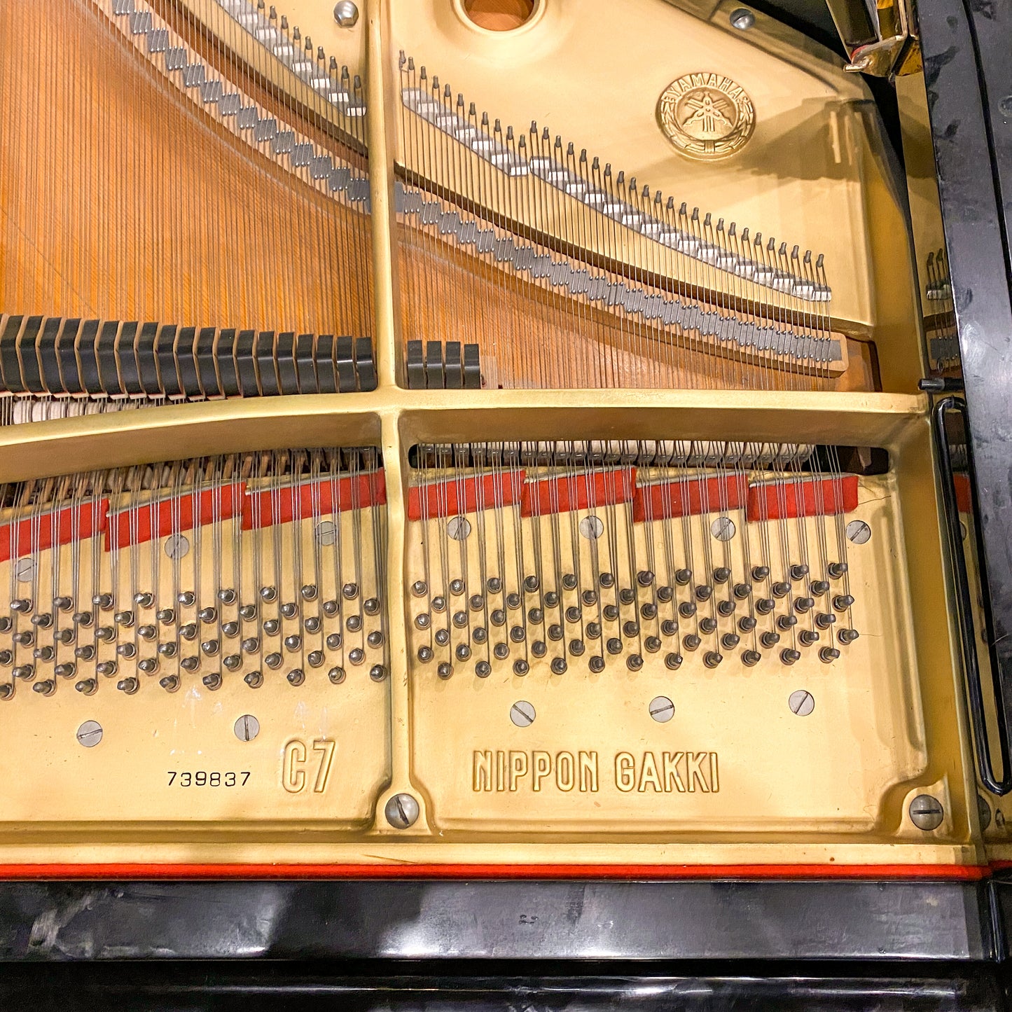 SOLD 1968 Yamaha C7 7'6" Custom Blue Finish Commissioned Grand Piano