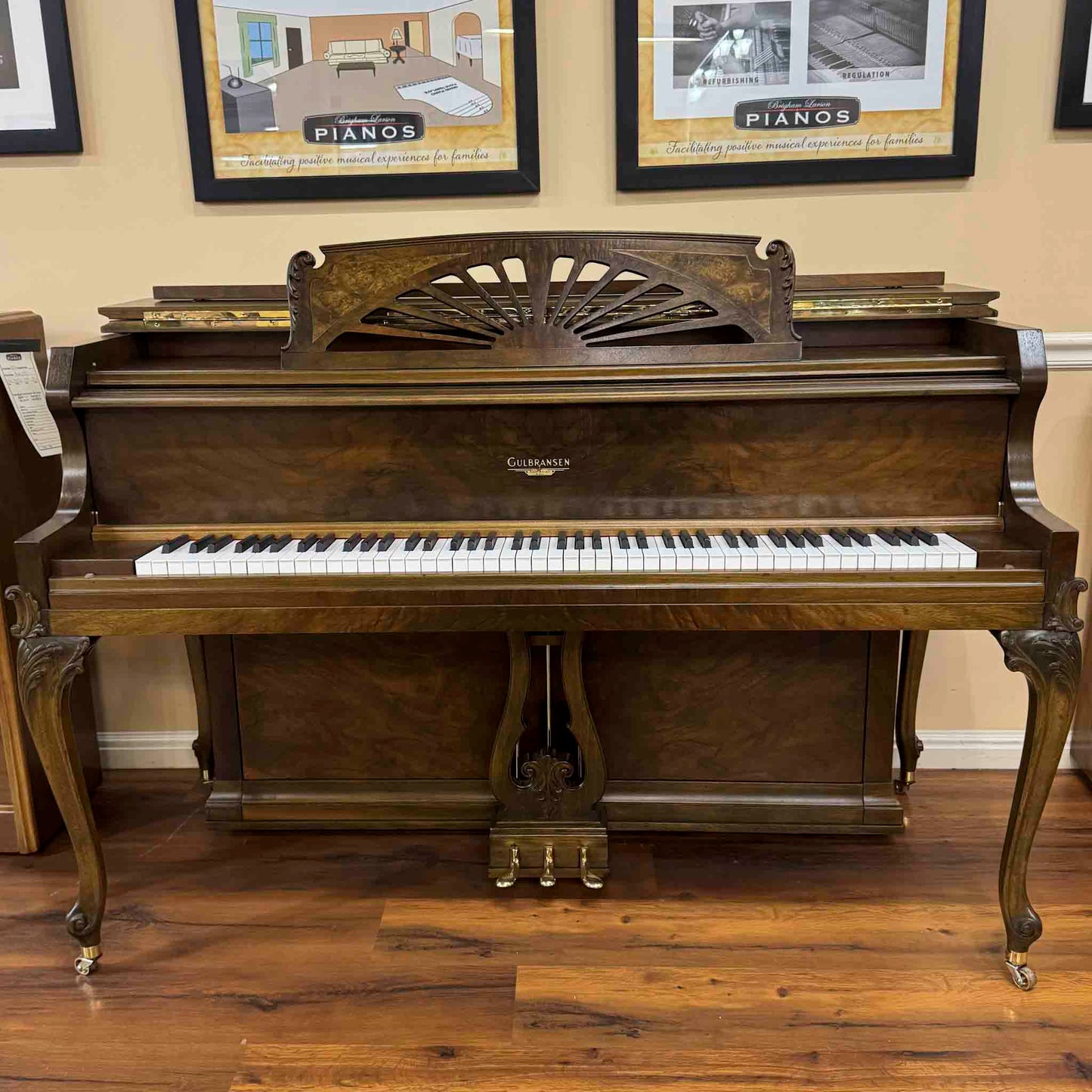SOLD 1936 Gulbransen 41" Commissioned Wood Finish Console Piano