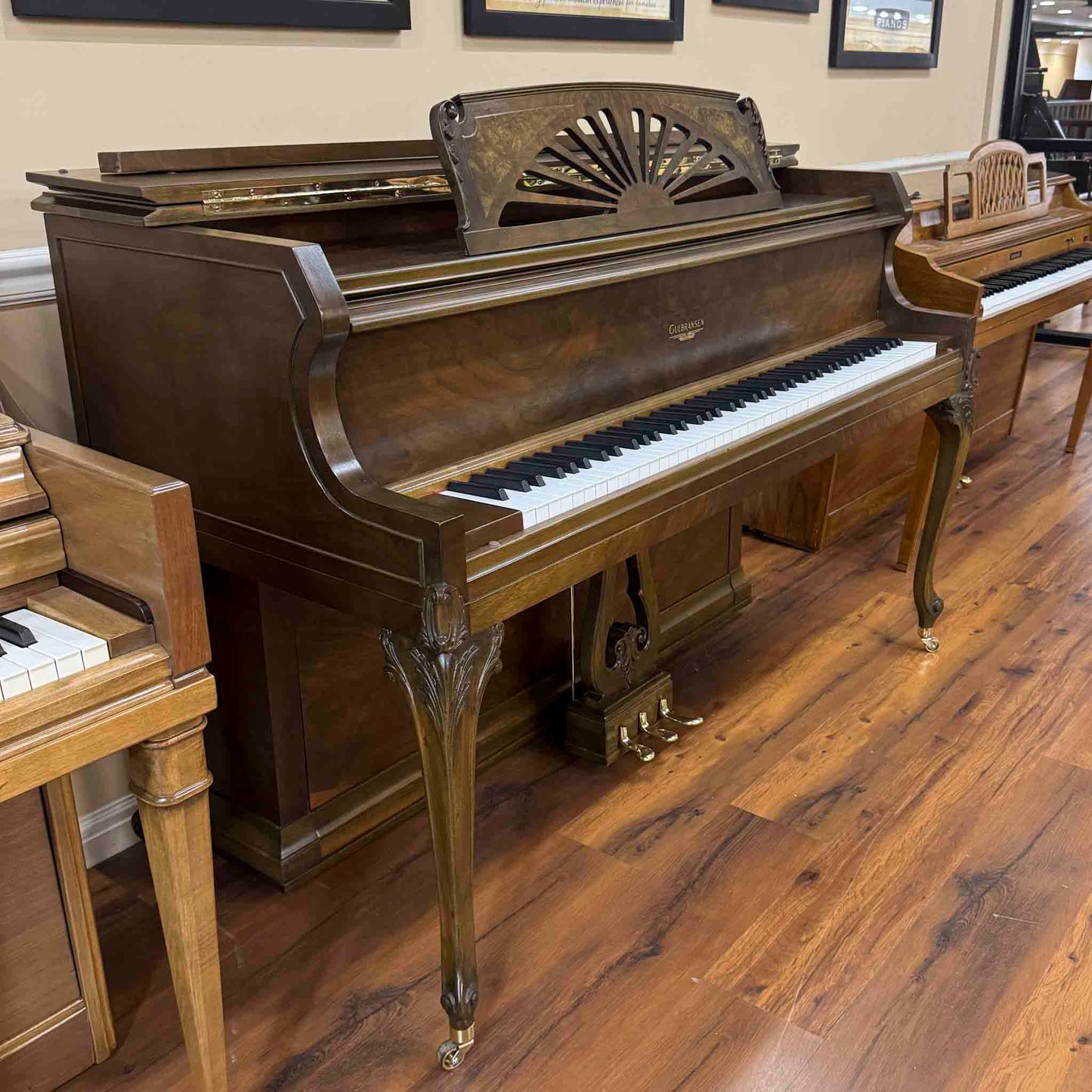 SOLD 1936 Gulbransen 41" Commissioned Wood Finish Console Piano