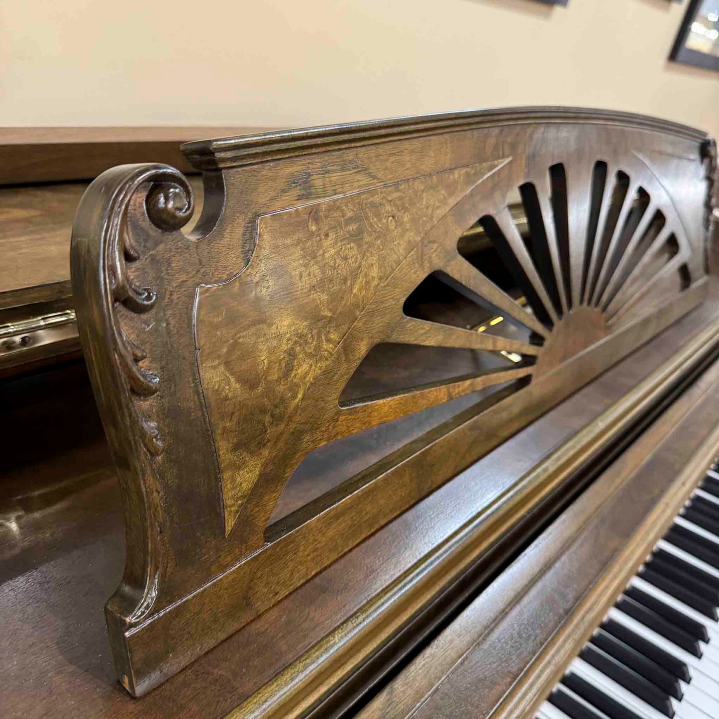 SOLD 1936 Gulbransen 41" Commissioned Wood Finish Console Piano
