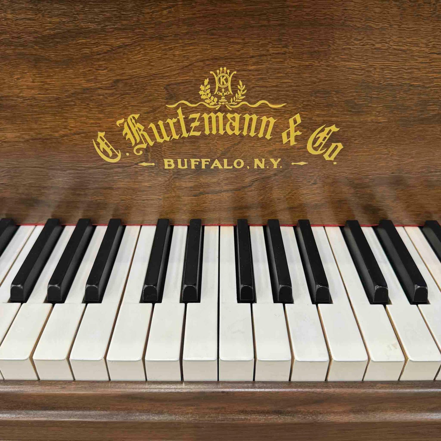 SOLD 1929 Kurtzmann White Finish Commissioned Grand Piano with Self-Playing QRS System
