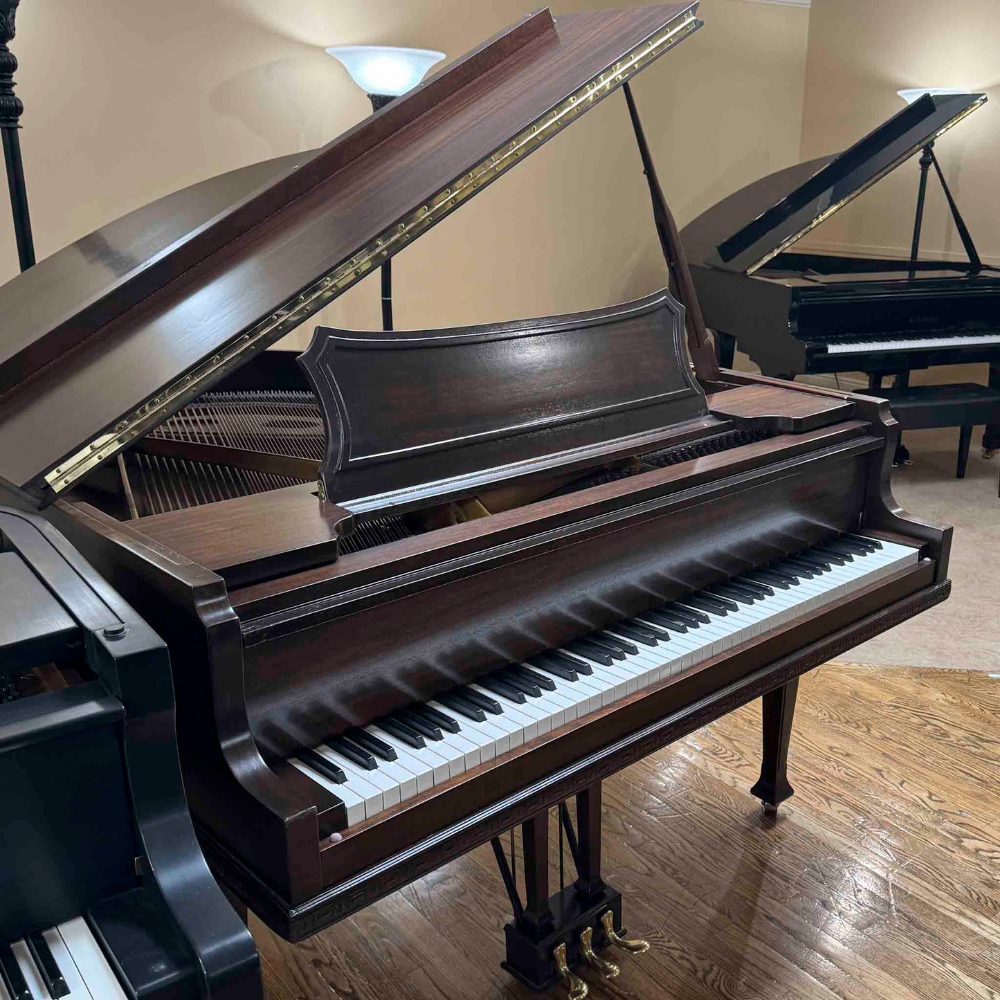 1920 Starck 4'11" Wood Finish Baby Grand Piano