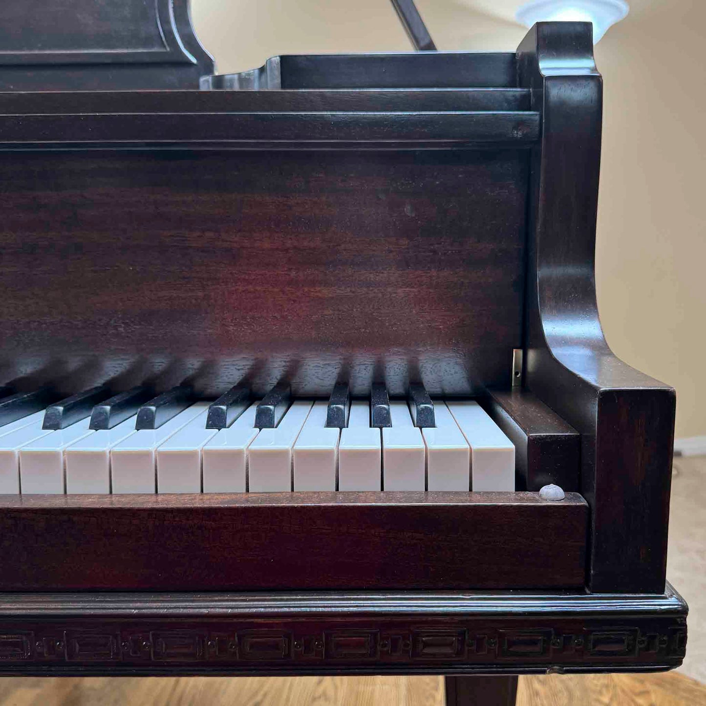 1920 Starck 4'11" Wood Finish Baby Grand Piano