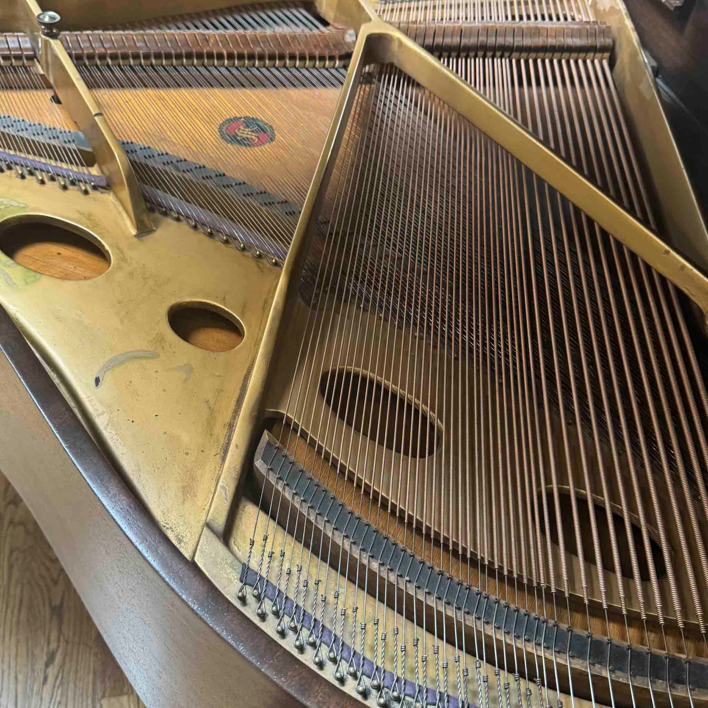 1920 Starck 4'11" Wood Finish Baby Grand Piano