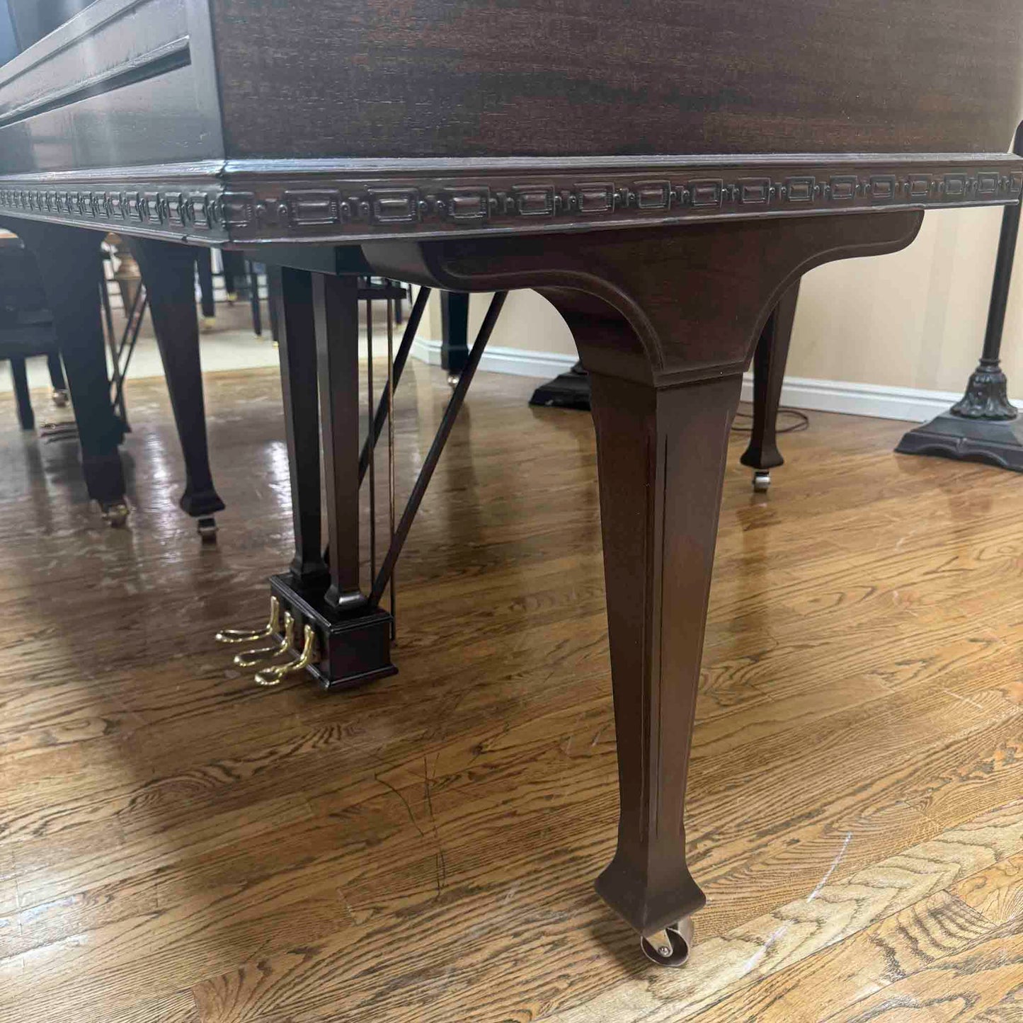 1920 Starck 4'11" Wood Finish Baby Grand Piano