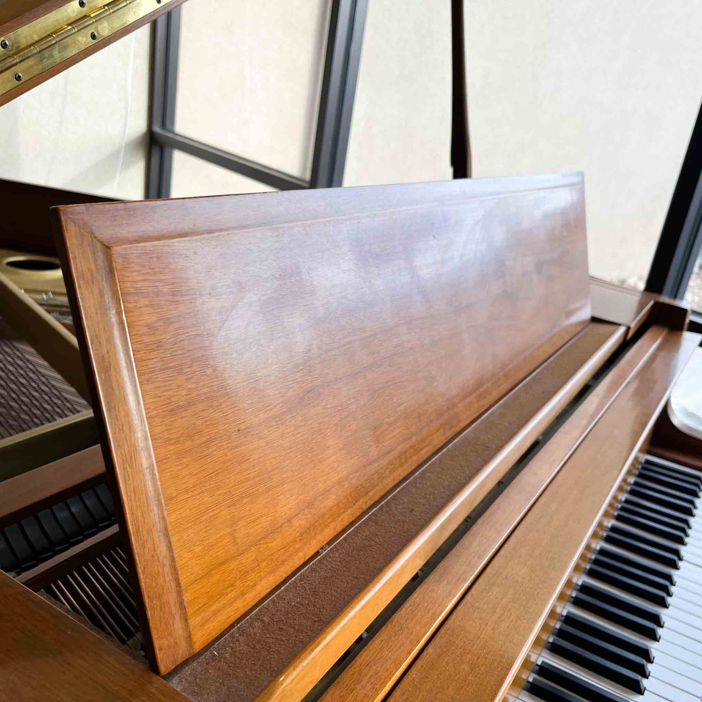 AVAILABLE TO RESTORE: CALL FOR CUSTOM PRICING - 1995 Story & Clark 5'1" Wood Finish Baby Grand Piano