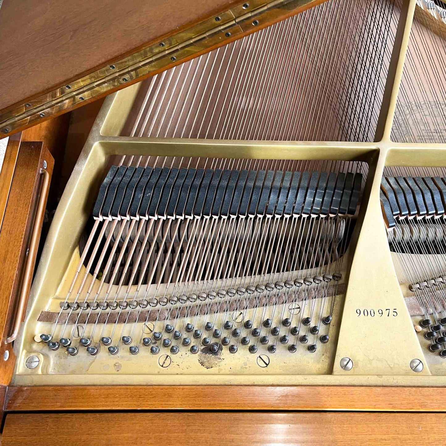 AVAILABLE TO RESTORE: CALL FOR CUSTOM PRICING - 1995 Story & Clark 5'1" Wood Finish Baby Grand Piano