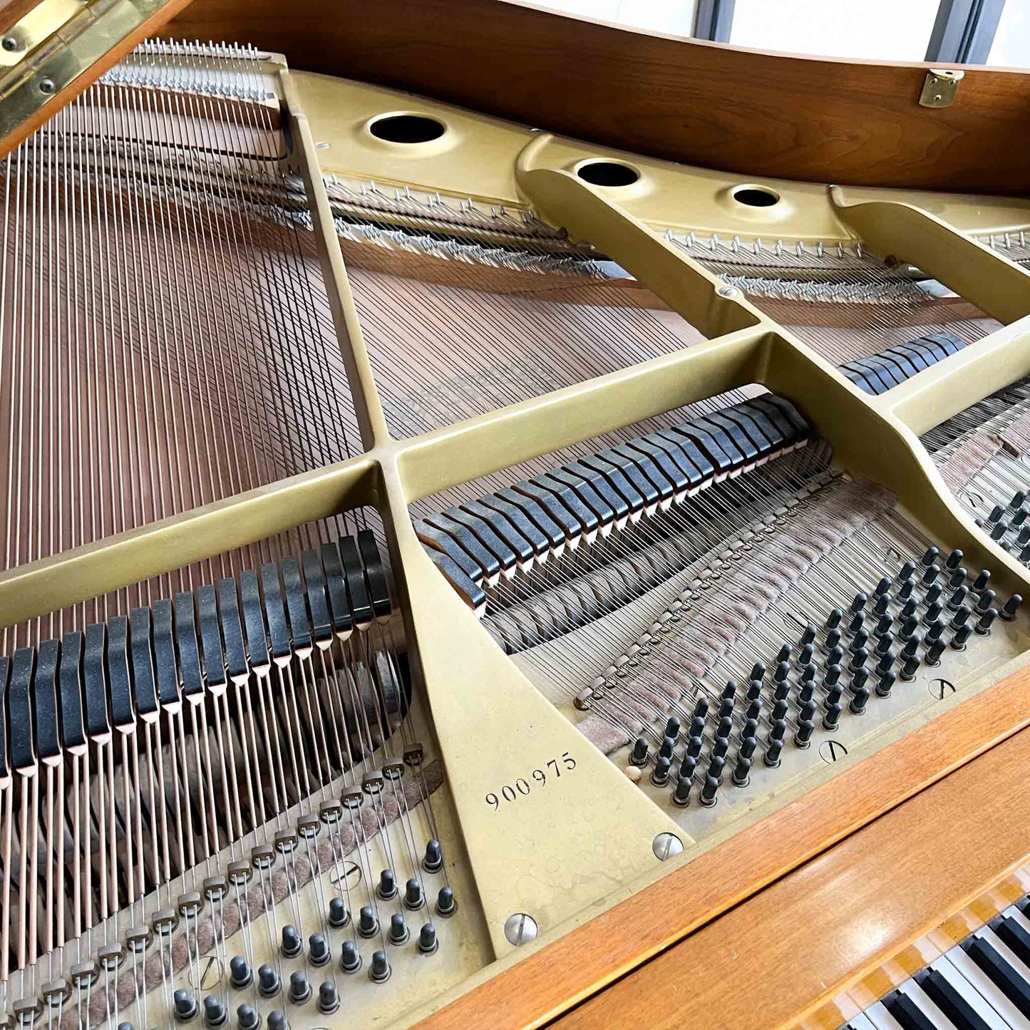 AVAILABLE TO RESTORE: CALL FOR CUSTOM PRICING - 1995 Story & Clark 5'1" Wood Finish Baby Grand Piano