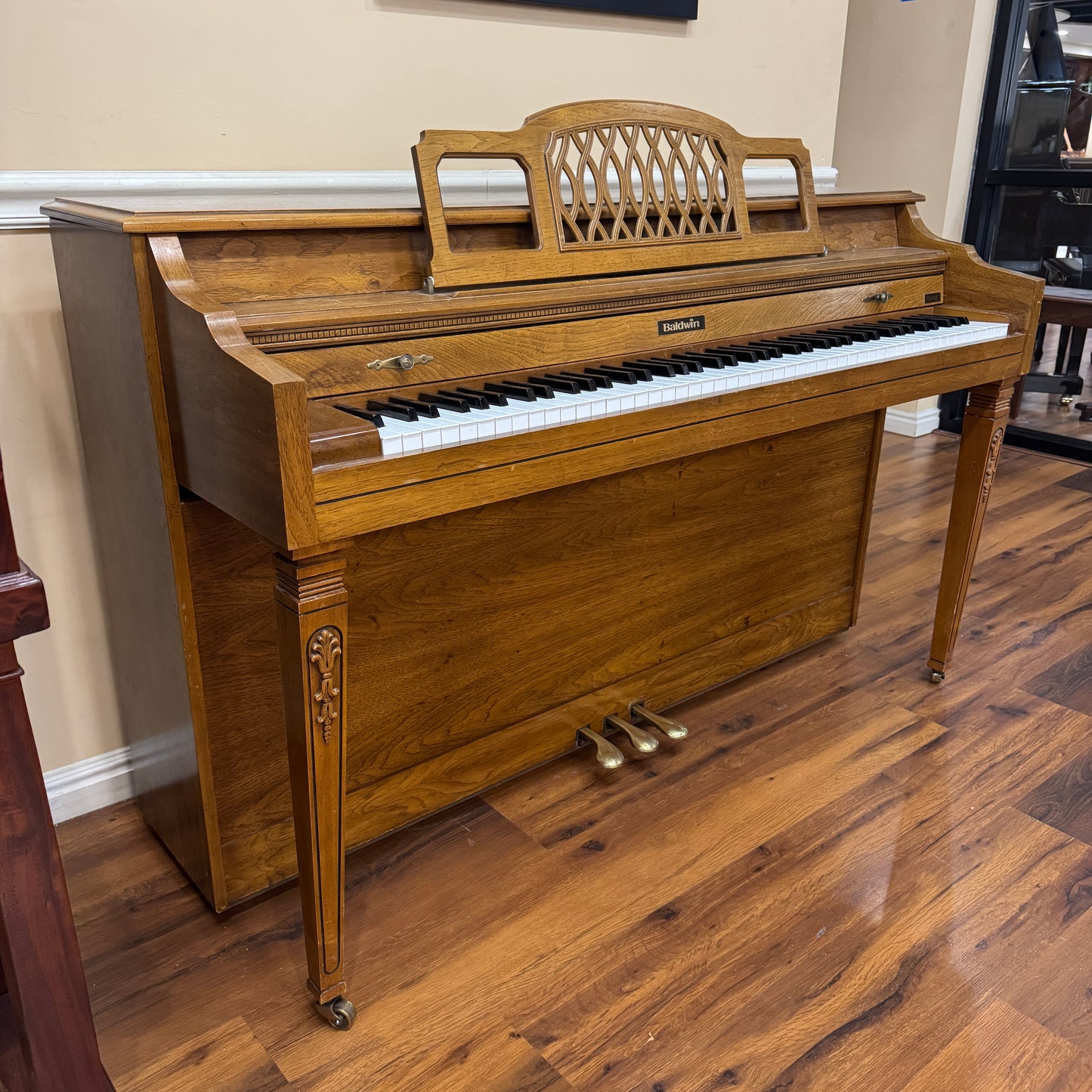 SOLD 1988 Baldwin Wood Finish Commissioned Spinet Piano