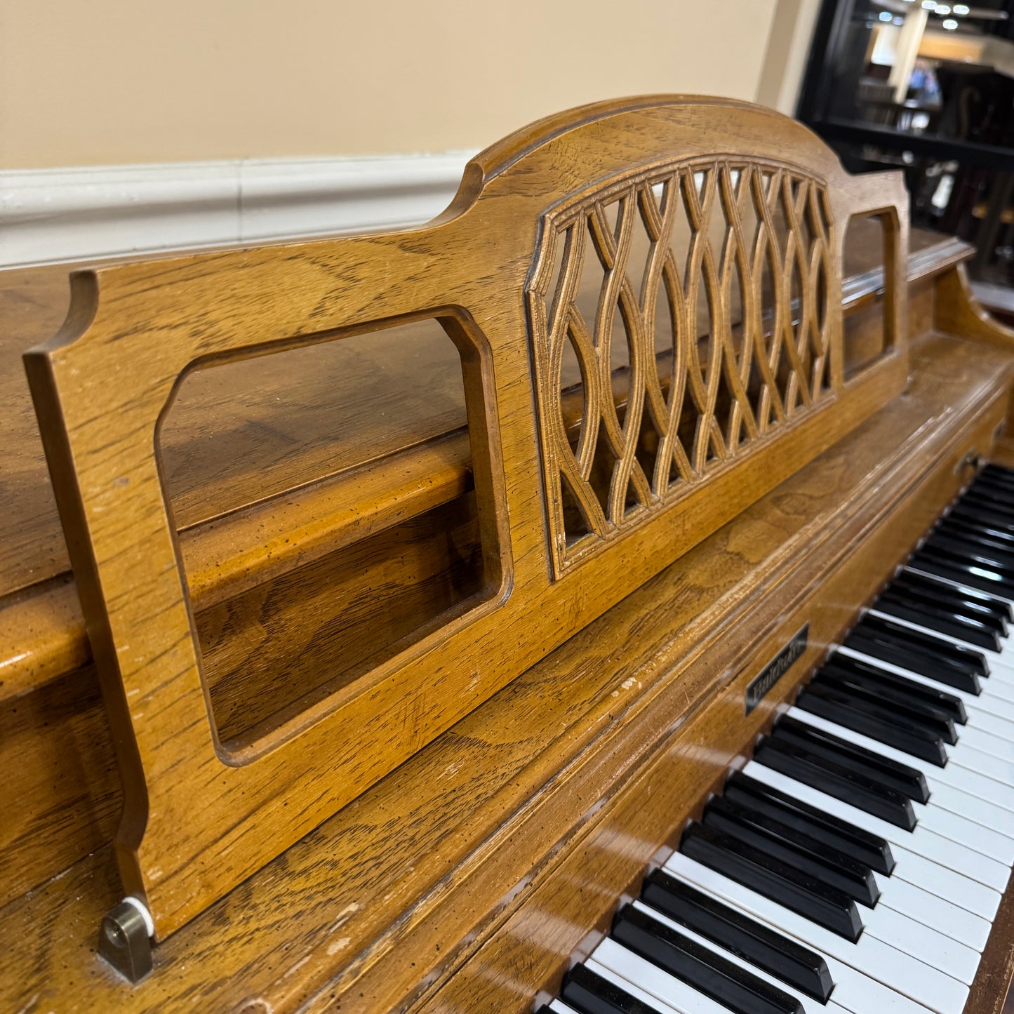 SOLD 1988 Baldwin Wood Finish Commissioned Spinet Piano