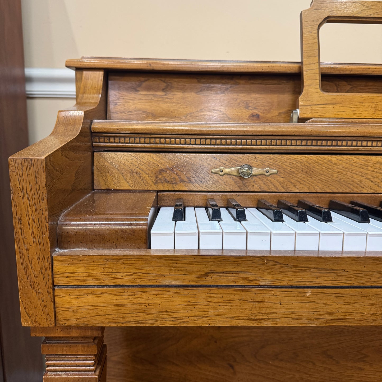 SOLD 1988 Baldwin Wood Finish Commissioned Spinet Piano