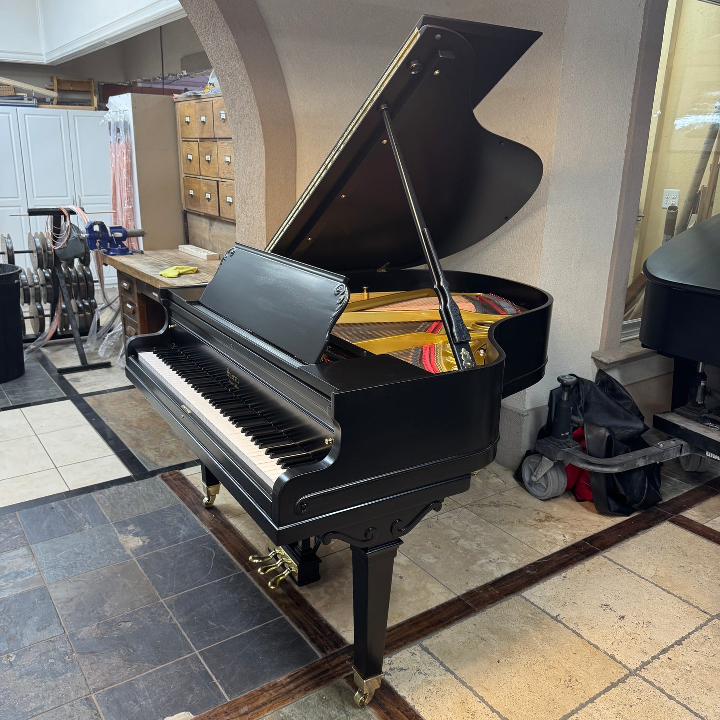 SOLD 1905 Everett Wood Finish Commissioned Baby Grand Piano